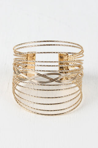 Fused Bangle Cuff Bracelet