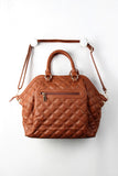 Quilted Hexagon Handbag