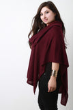 Cowl Neck Open Sides Poncho Top